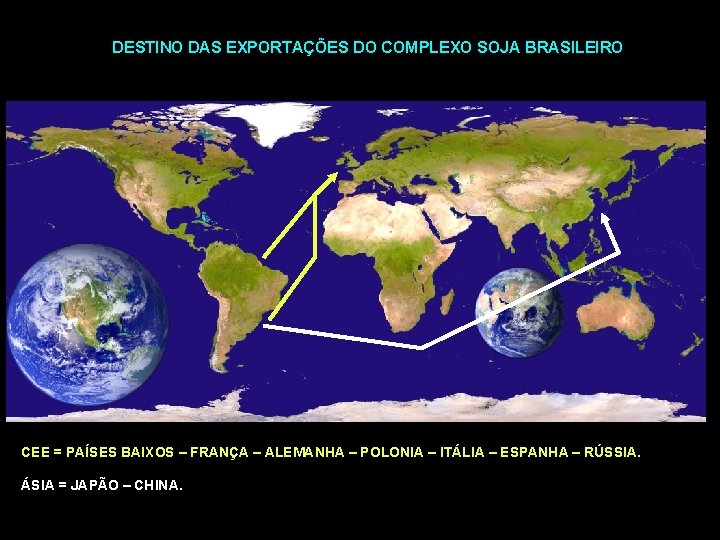 DESTINO DAS EXPORTAÇÕES DO COMPLEXO SOJA BRASILEIRO CEE = PAÍSES BAIXOS – FRANÇA –