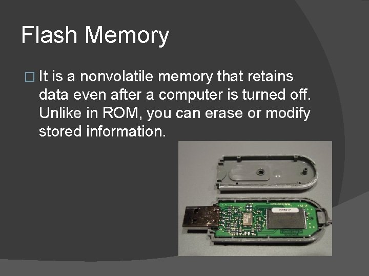 PARTS OF A COMPUTER Parts of a Computer