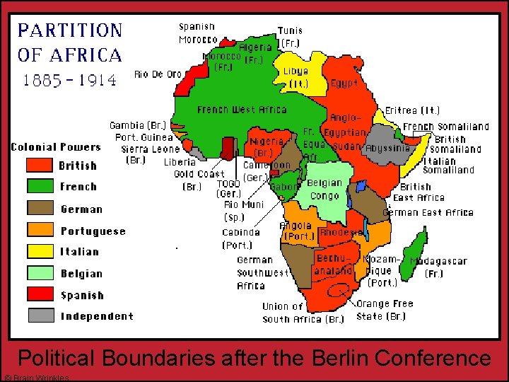 Political Boundaries after the Berlin Conference © Brain Wrinkles 