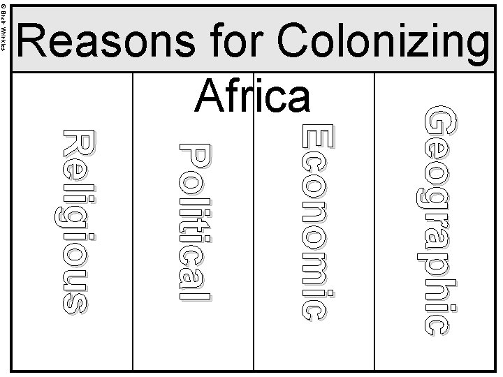 © Brain Wrinkles Religious Political Economic Geographic Reasons for Colonizing Africa 