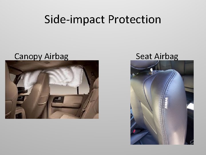 Side-impact Protection Canopy Airbag Seat Airbag 