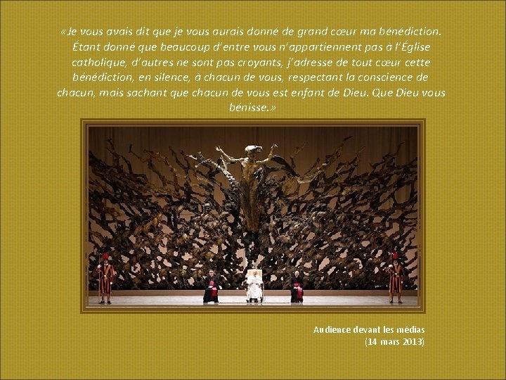  «Je vous avais dit que je vous aurais donné de grand cœur ma