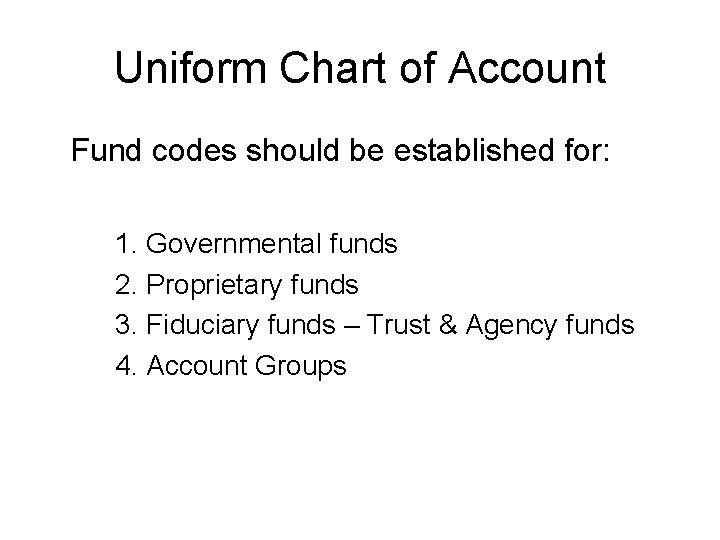 Chart of Accounts Overview ALASBO Power Lunch January