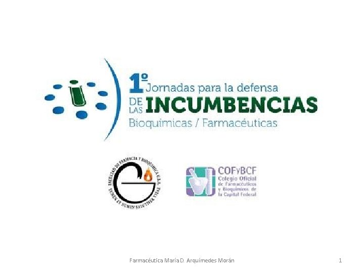 Farmacéutica María D. Arquímedes Morán 1 