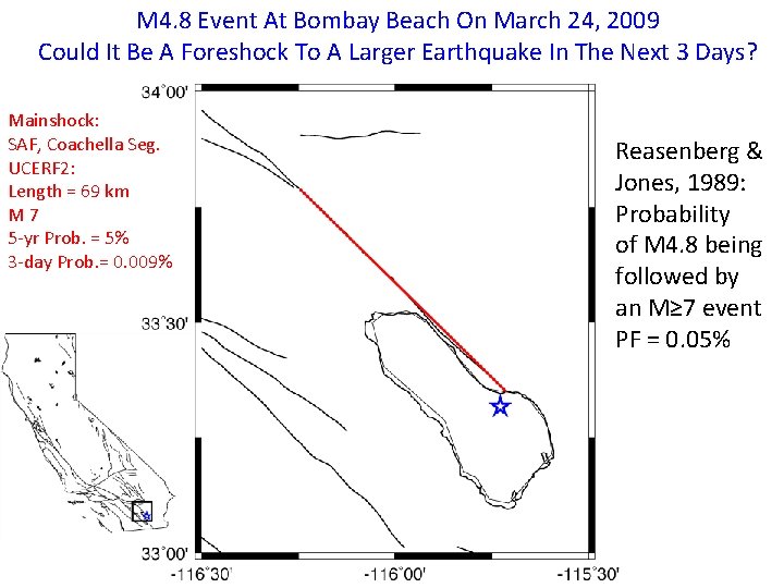 M 4. 8 Event At Bombay Beach On March 24, 2009 Could It Be