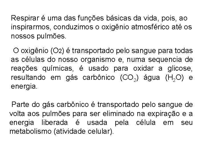 Respirar é uma das funções básicas da vida, pois, ao inspirarmos, conduzimos o oxigênio