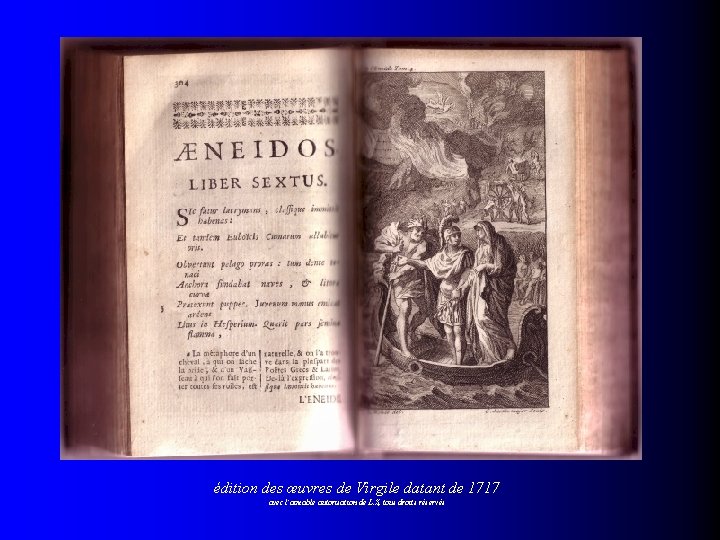 édition des œuvres de Virgile datant de 1717 avec l’aimable autorisation de L. S,