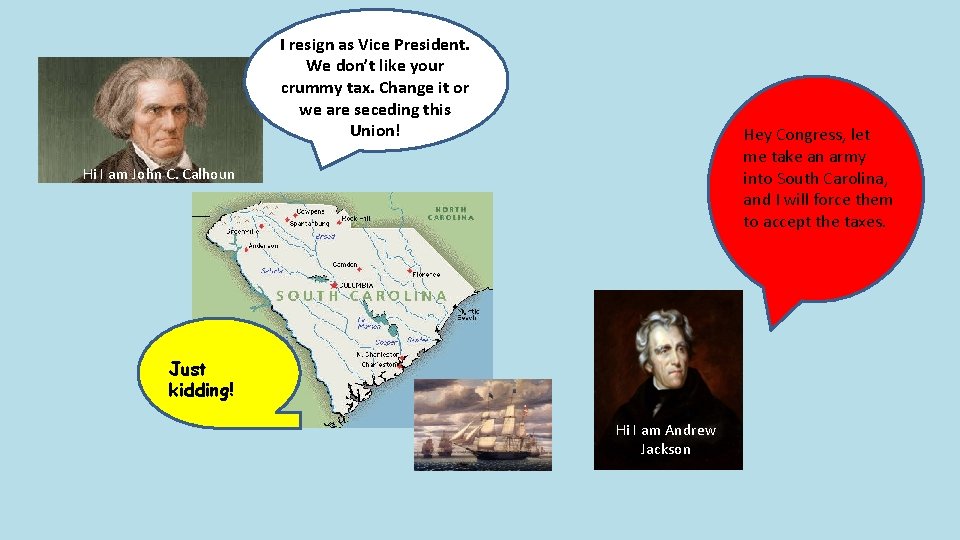 I resign as Vice President. We don’t like your crummy tax. Change it or I resign as Vice President. We don’t like your crummy tax. Change it or
