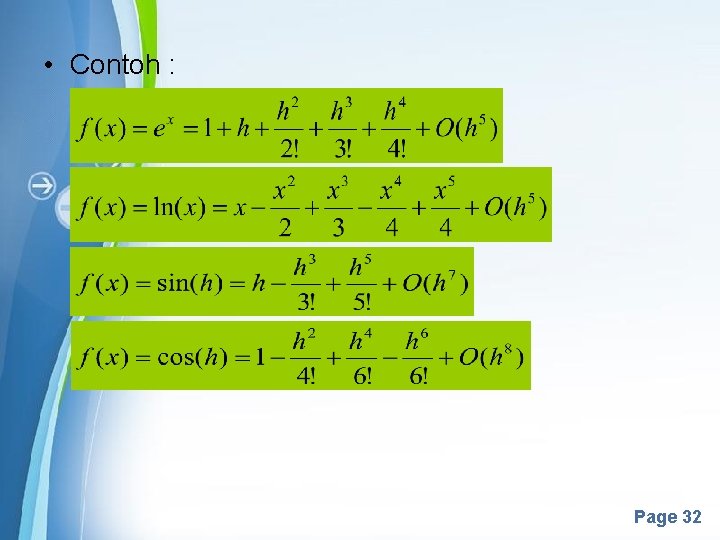  • Contoh : Powerpoint Templates Page 32 