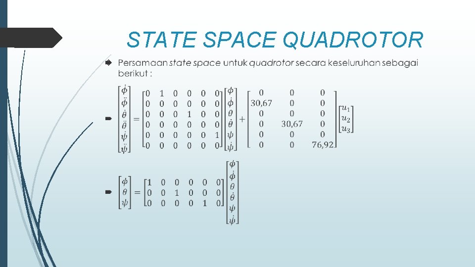 STATE SPACE QUADROTOR 