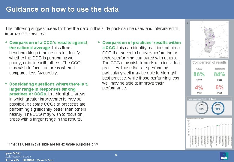 Guidance on how to use the data The following suggest ideas for how the Guidance on how to use the data The following suggest ideas for how the