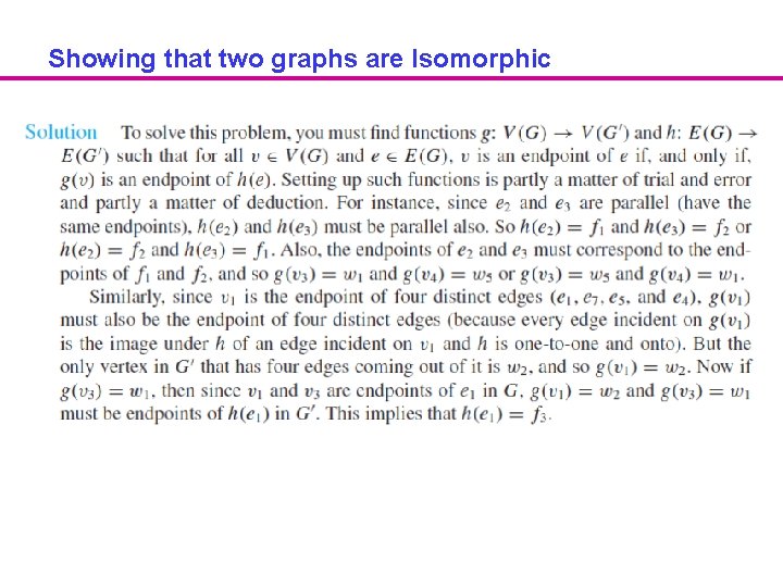 Showing that two graphs are Isomorphic 