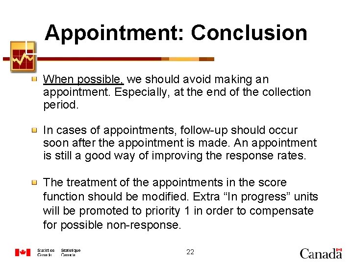 Appointment: Conclusion When possible, we should avoid making an appointment. Especially, at the end