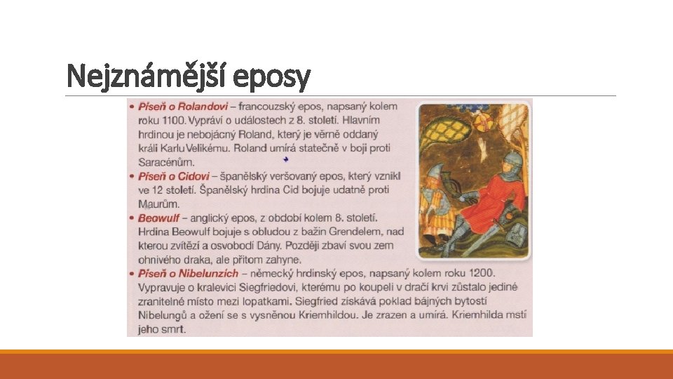 Nejznámější eposy 