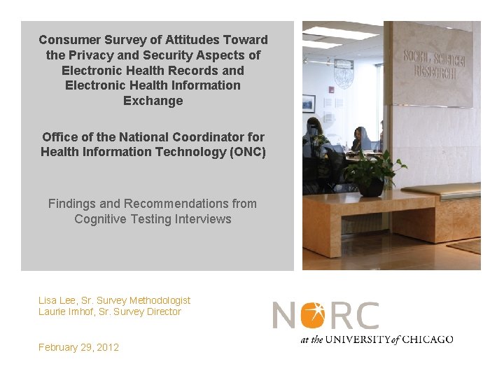 Consumer Survey of Attitudes Toward the Privacy and Security Aspects of Electronic Health Records