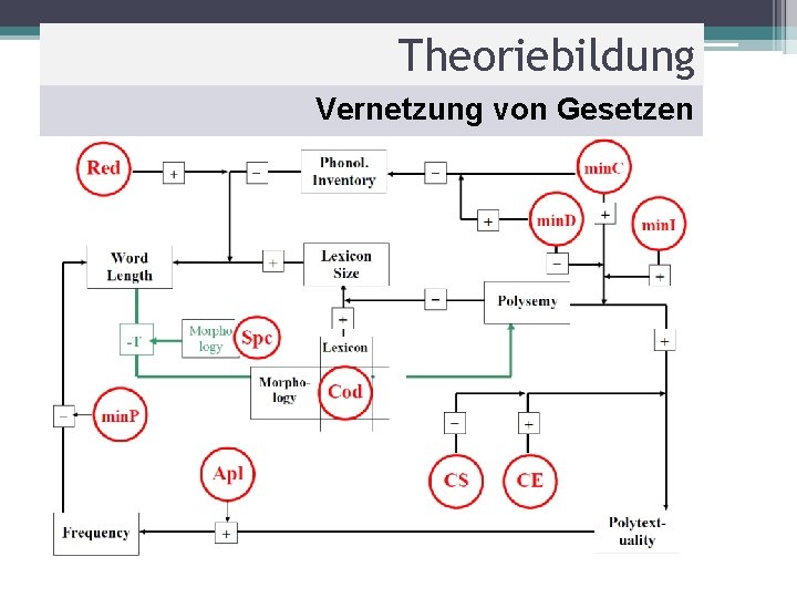 Theoriebildung Vernetzung von Gesetzen 