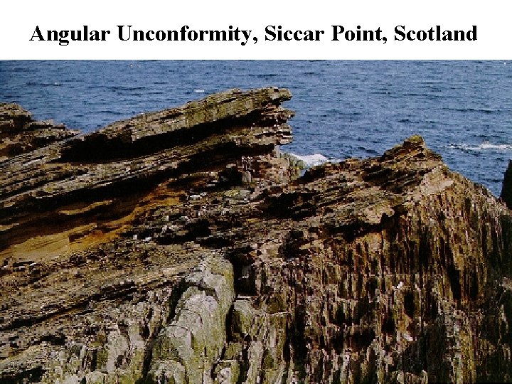 Angular Unconformity, Siccar Point, Scotland 