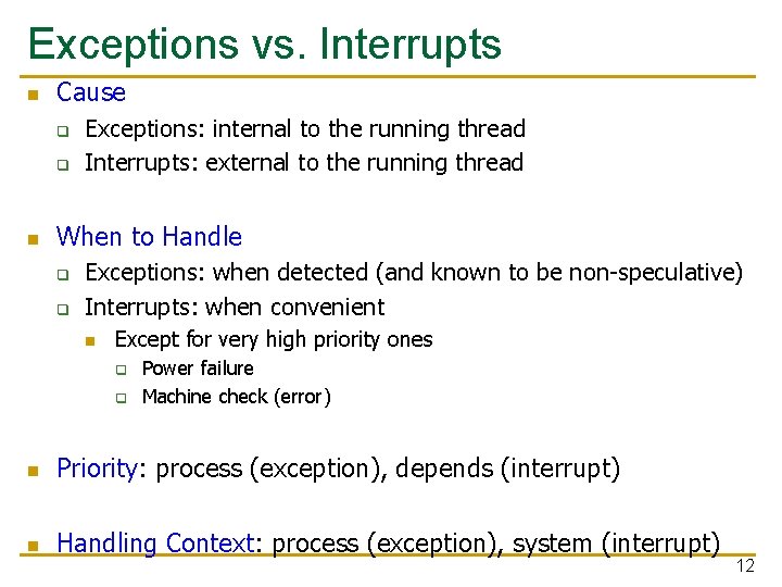 Precise Exceptions 18 447 Computer Architecture Lecture 11 Precise Exceptions