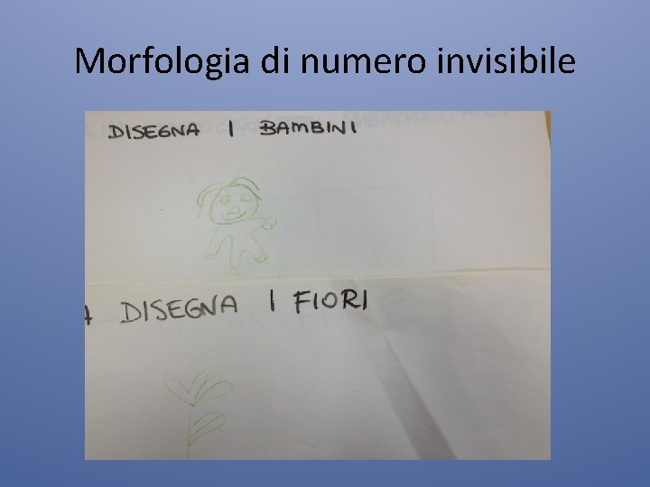 Morfologia di numero invisibile 