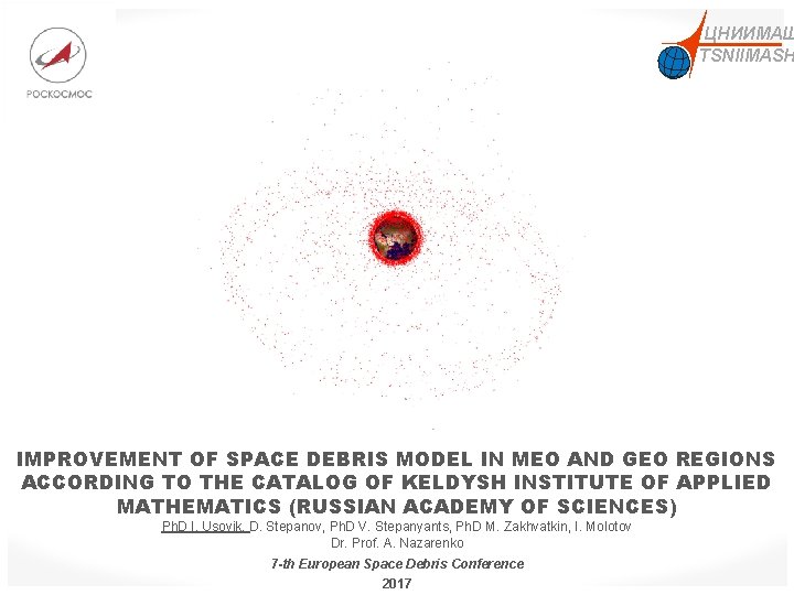 ЦНИИМАШ TSNIIMASH IMPROVEMENT OF SPACE DEBRIS MODEL IN MEO AND GEO REGIONS ACCORDING TO