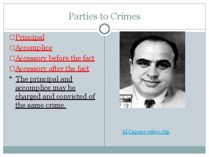 Criminal Law FALL 2011 Part I Introduction to