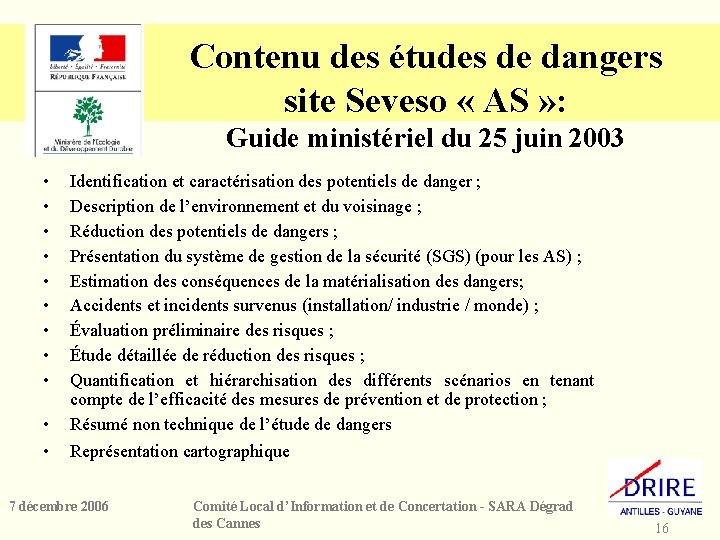 Contenu des études de dangers site Seveso « AS » : Guide ministériel du