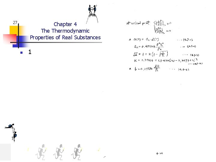 27 Chapter 4 Thermodynamic Properties of Real Substances n 1 