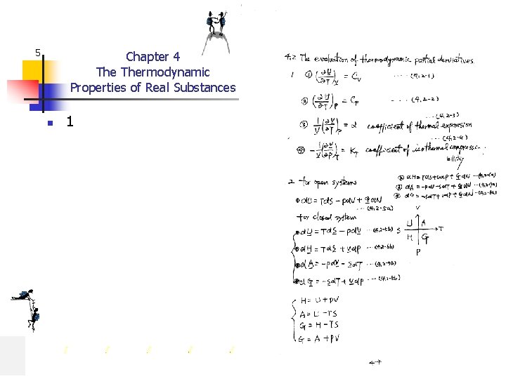 5 Chapter 4 Thermodynamic Properties of Real Substances n 1 
