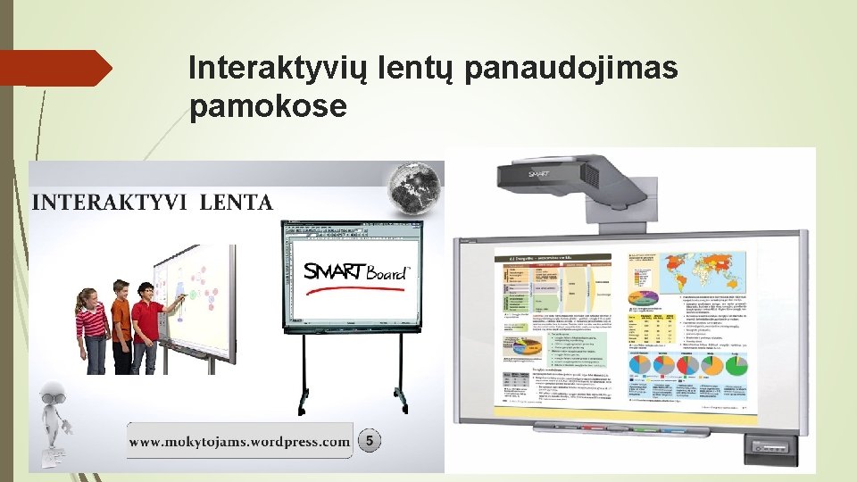 Interaktyvių lentų panaudojimas pamokose 