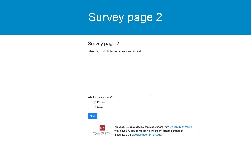 Survey page 2 