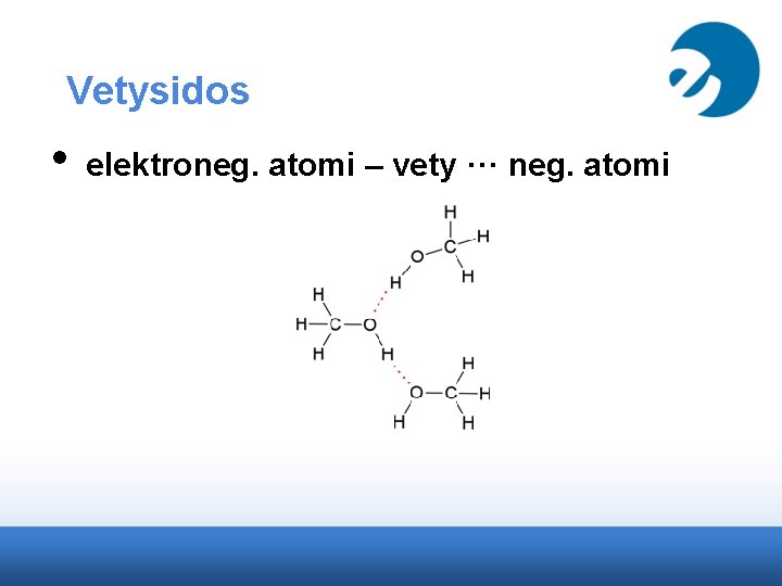 Vetysidos • elektroneg. atomi – vety ··· neg. atomi 