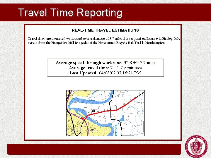 Travel Time Reporting Travel Time Reporting