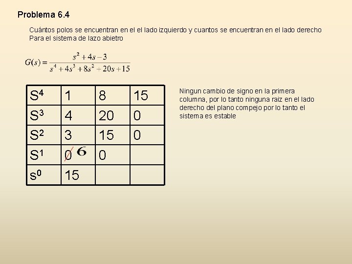 Problema 6. 4 Cuántos polos se encuentran en el el lado izquierdo y cuantos Problema 6. 4 Cuántos polos se encuentran en el el lado izquierdo y cuantos