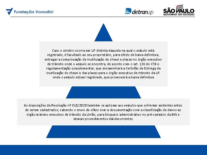 Caso o sinistro ocorra em UF distinta daquela na qual o veículo está registrado,