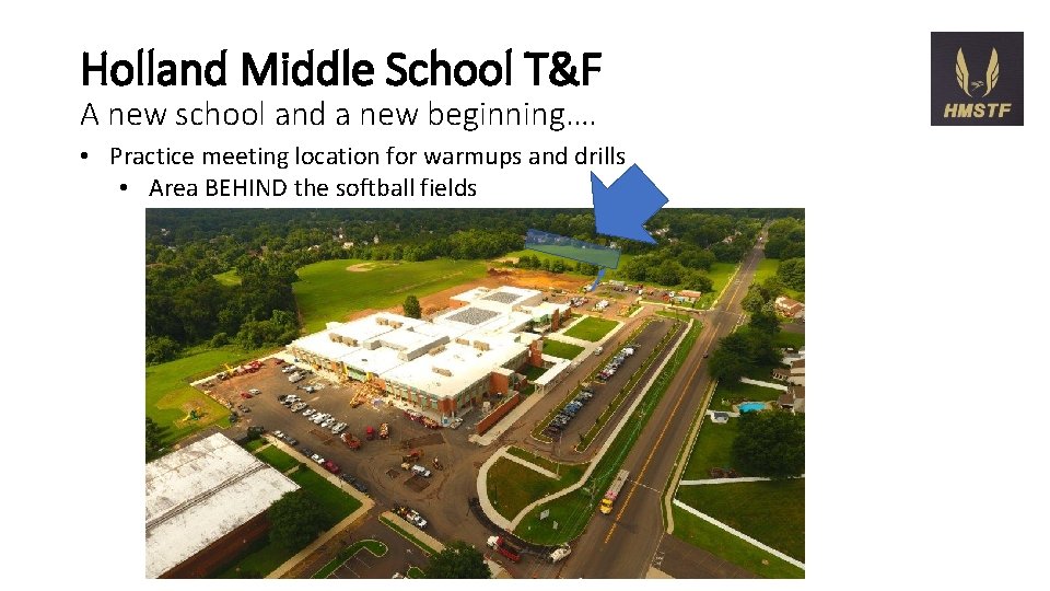 Holland Middle School T&F A new school and a new beginning…. • Practice meeting