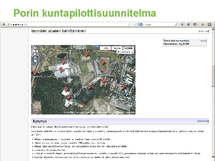 Porin kuntapilottisuunnitelma http: //fi. opasnet. org/fi/Tekaisu 