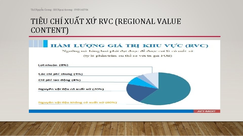 Th. S Nguyễn Cương - ĐH Ngoại thương - 0989148784 TIÊU CHÍ XUẤT XỨ