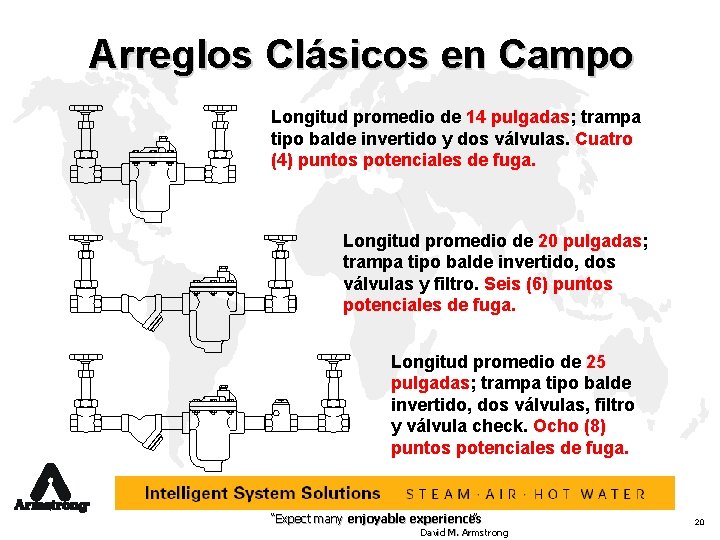 Arreglos Clásicos en Campo Longitud promedio de 14 pulgadas; trampa tipo balde invertido y