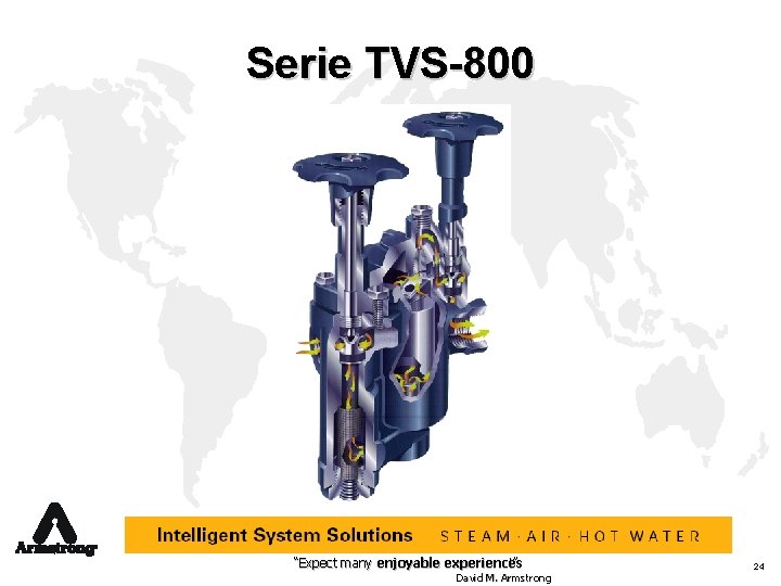 Serie TVS-800 “Expect many enjoyable experiences !” David M. Armstrong 24 