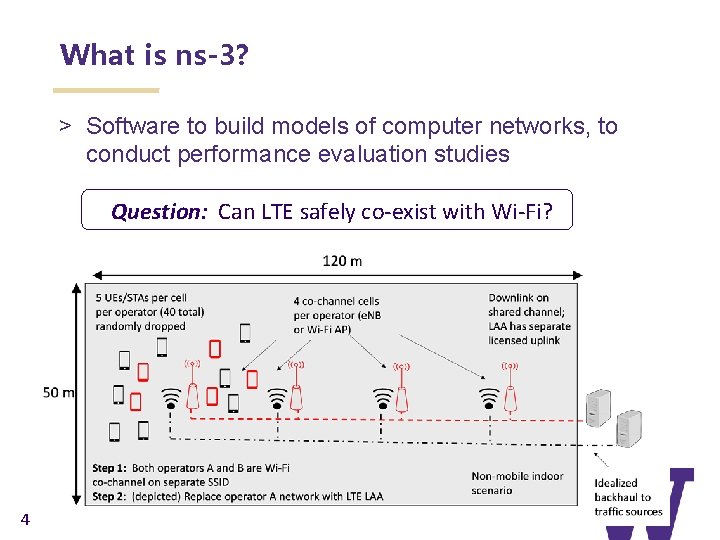 What is ns-3? > Software to build models of computer networks, to conduct performance