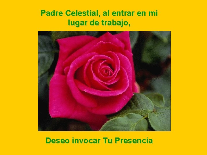 Padre Celestial, al entrar en mi lugar de trabajo, Deseo invocar Tu Presencia Padre Celestial, al entrar en mi lugar de trabajo, Deseo invocar Tu Presencia