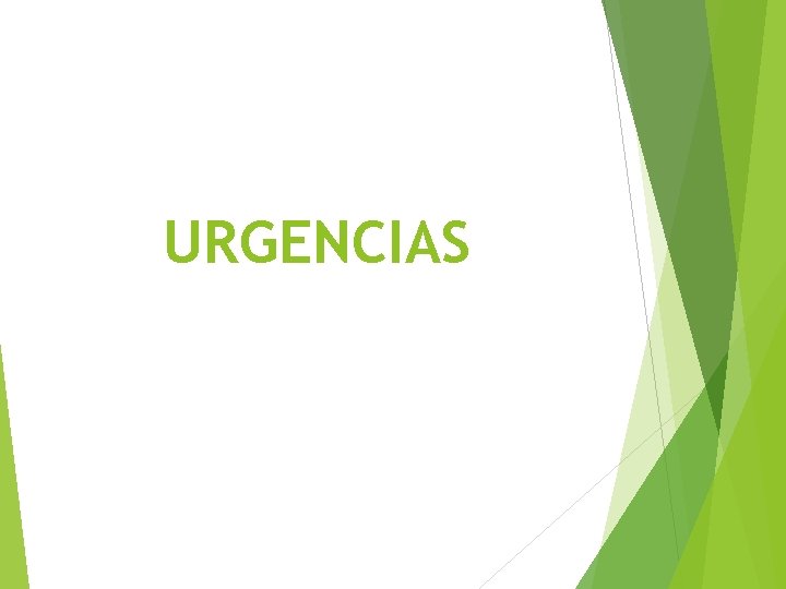 URGENCIAS 