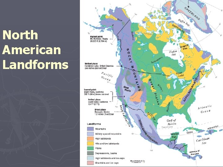North American Landforms North American Landforms