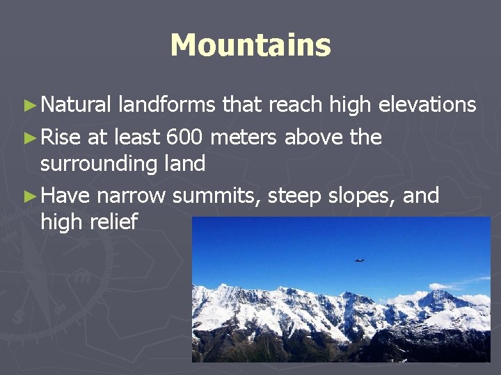 Earths Topography Topography Topography refers to the shape