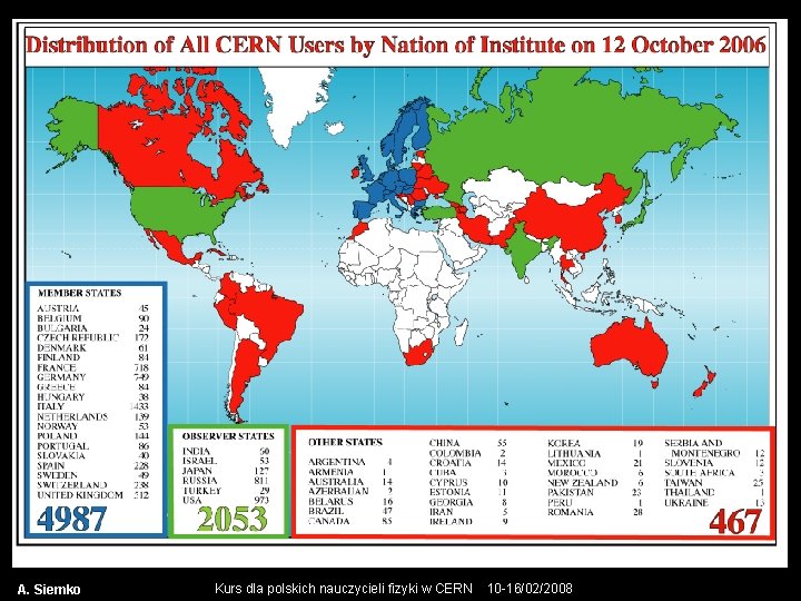 A. Siemko Kurs dla polskich nauczycieli fizyki w CERN 10 -16/02/2008 