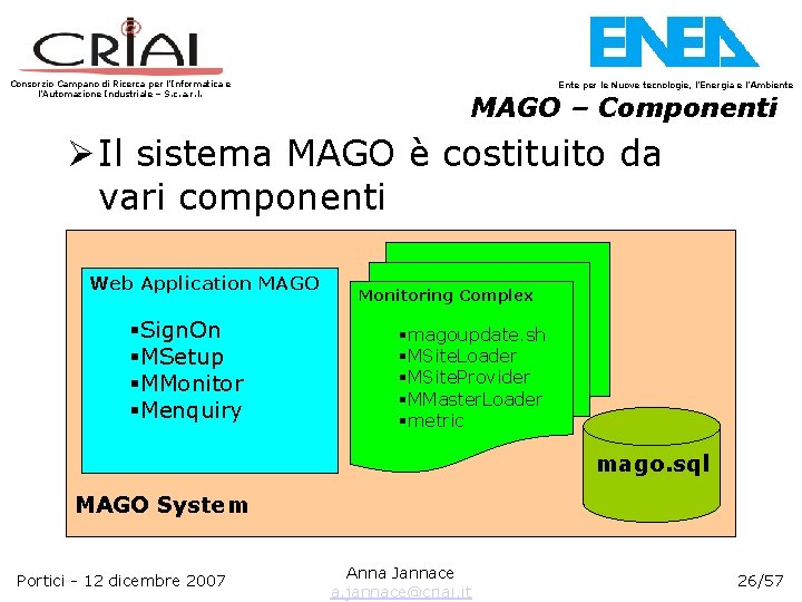 Consorzio Campano di Ricerca per l’Informatica e l’Automazione Industriale – S. c. a. r.