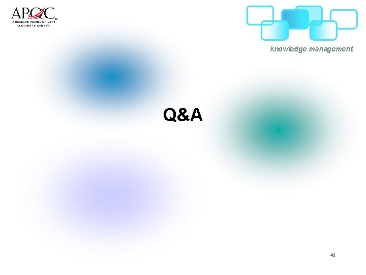 knowledge management Q&A 43 