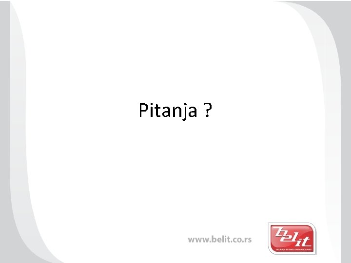 Pitanja ? 