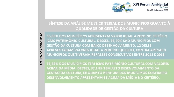 RESULTADOS E DISCUSSÃO SÍNTESE DA ANÁLISE MULTICRITERIAL DOS MUNICÍPIOS QUANTO À QUALIDADE DE GESTÃO