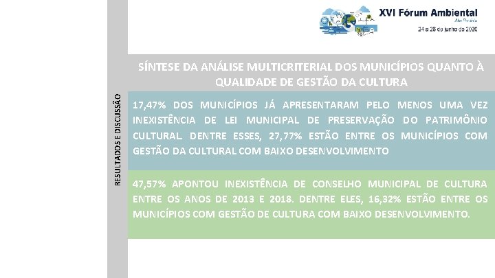 RESULTADOS E DISCUSSÃO SÍNTESE DA ANÁLISE MULTICRITERIAL DOS MUNICÍPIOS QUANTO À QUALIDADE DE GESTÃO